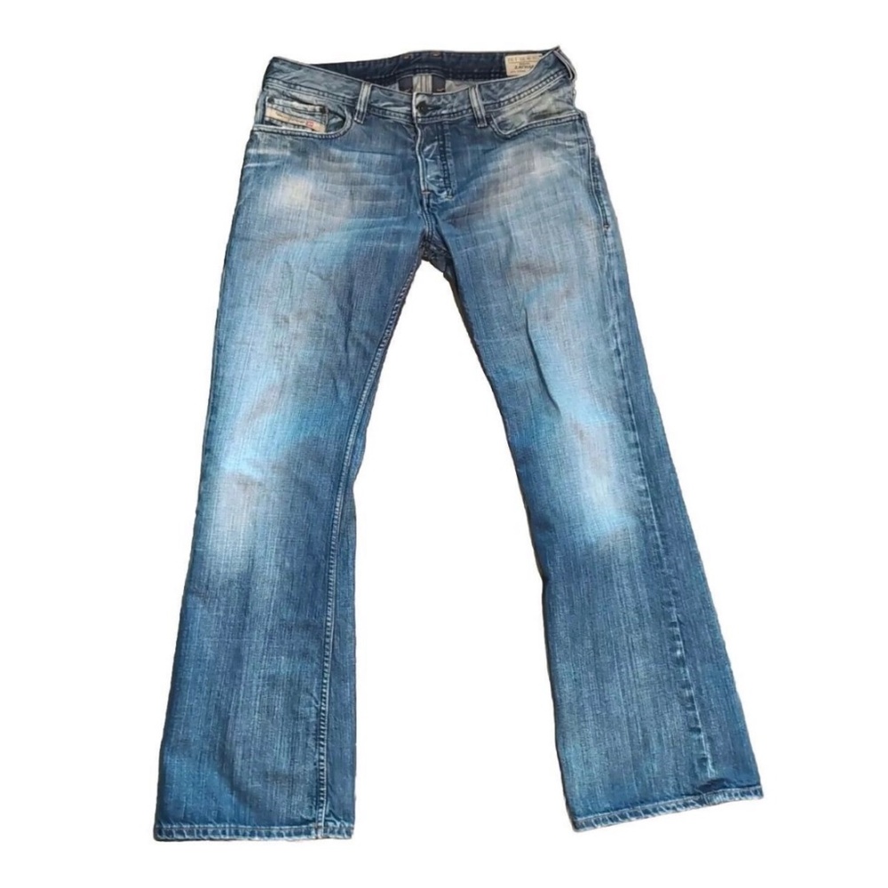 Y2K Diesel Zathan Mens Flared Jeans